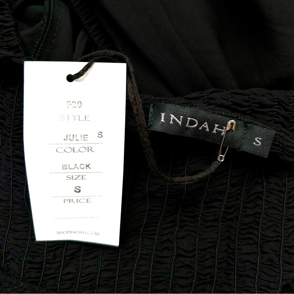 Indah Julie Cutout Maxi Dress Long Sleeve Black Size S NWT - Picture 12 of 16